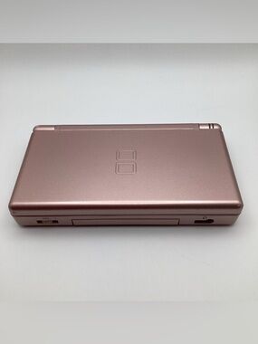 Nintendo DS Lite Metallic Rose Gold /Pink Handheld Console With Stylus TESTED